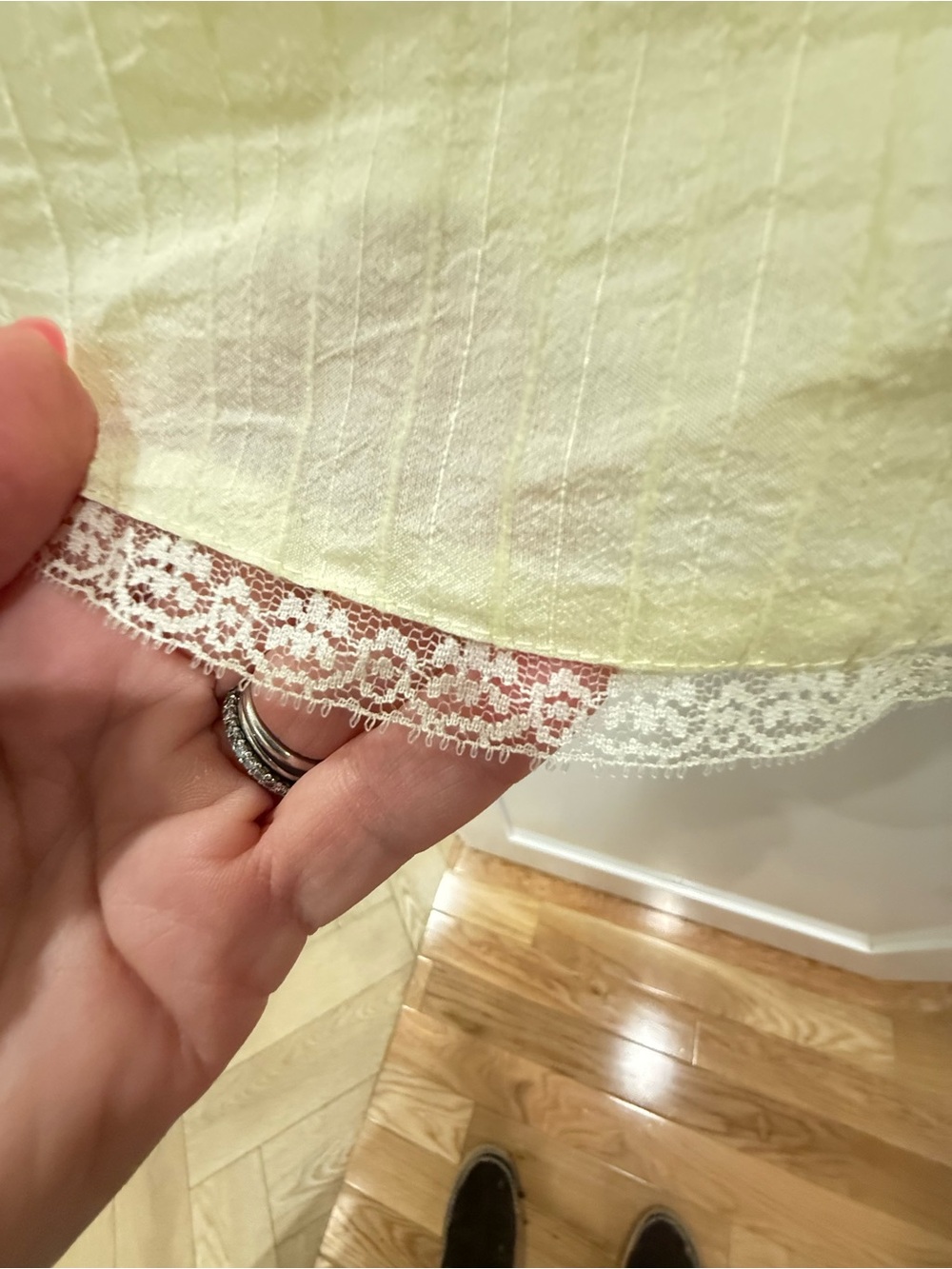 Light Yellow Ruffled Strap Sundress - Picture 4 of 7